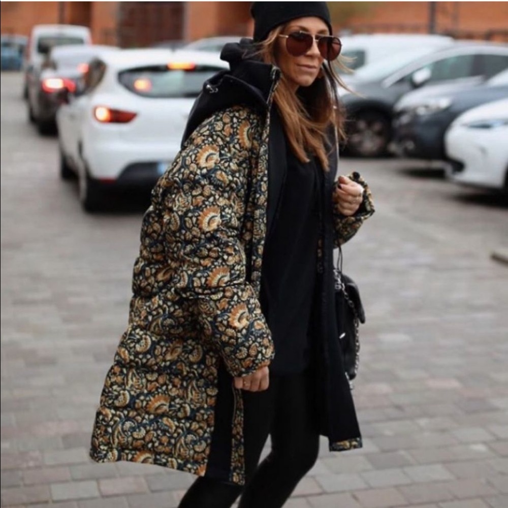 Anthropologie Antik Batik Kalak Oversized Puffer Jacket